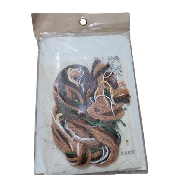 Caron Perkies Playful Puppy Crewel Kit 5"x7" 1980's Vintage Needlepoint DIY Craf - Picture 8 of 8